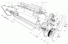 Toro 38165 (S-620) - S-620 Snowthrower, 1989 (9000001-9999999) Listas de piezas de repuesto y dibujos LOWER MAIN FRAME ASSEMBLY