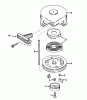 Toro 38170 - CCR Powerlite Snowthrower, 1993 (3900001-3999999) Listas de piezas de repuesto y dibujos RECOIL STARTER NO. 590537