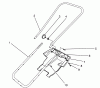 Toro 38175 - CCR Powerlite Snowthrower, 1994 (4900001-4999999) Listas de piezas de repuesto y dibujos HANDLE ASSEMBLY