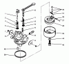 Toro 38175 - CCR Powerlite Snowthrower, 1996 (6900001-6999999) Listas de piezas de repuesto y dibujos CARBURETOR NO. 632641