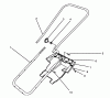 Toro 38175 - CCR Powerlite Snowthrower, 1996 (6900001-6999999) Listas de piezas de repuesto y dibujos HANDLE ASSEMBLY