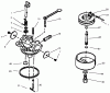 Toro 38175 - CCR Powerlite Snowthrower, 1999 (9900001-9999999) Listas de piezas de repuesto y dibujos CARBURETOR NO. 640086