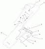Toro 38175 - CCR Powerlite Snowthrower, 1999 (9900001-9999999) Listas de piezas de repuesto y dibujos HANDLE ASSEMBLY