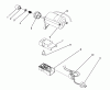 Toro 38171 - CCR Powerlite Snowthrower, 1992 (2000001-2999999) Listas de piezas de repuesto y dibujos STARTER MOTOR ASSEMBLY (MODEL NO. 38176 ONLY)