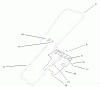 Toro 38182 - CCR Powerlite Snowthrower, 2001 (210000001-210999999) Listas de piezas de repuesto y dibujos HANDLE & LOWER SHROUD ASSEMBLY