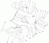 Toro 38173 - CCR Powerlite Snowthrower, 2000 (200000001-200999999) Listas de piezas de repuesto y dibujos HOUSING, UPPER SHROUD, & CHUTE ASSEMBLY