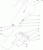 Toro 38173 - Powerlite Snowthrower, 2005 (250000001-250999999) Listas de piezas de repuesto y dibujos HANDLE AND LOWER SHROUD ASSEMBLY
