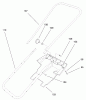 Toro 38175 - CCR Powerlite Snowthrower, 1997 (7900001-7999999) Listas de piezas de repuesto y dibujos HANDLE ASSEMBLY