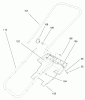 Toro 38176 - CCR Powerlite Snowthrower, 1997 (7900001-7999999) Listas de piezas de repuesto y dibujos HANDLE ASSEMBLY
