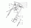 Toro 38180C - CCR 2000 Snowthrower, 1987 (7000001-7999999) Listas de piezas de repuesto y dibujos HANDLE ASSEMBLY