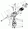 Toro 38180C - CCR 2000 Snowthrower, 1988 (8000001-8999999) Listas de piezas de repuesto y dibujos CARBURETOR ASSEMBLY