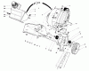 Toro 38180C - CCR 2000 Snowthrower, 1989 (9000001-9999999) Listas de piezas de repuesto y dibujos ENGINE & MAIN FRAME ASSEMBLY