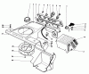 Toro 38181 - CCR 2000 Snowthrower, 1990 (0000001-0999999) Listas de piezas de repuesto y dibujos CONTROL PANEL & SHROUDING ASSEMBLY