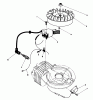 Toro 38180 - CCR 2000 Snowthrower, 1990 (0008195-0999999) Listas de piezas de repuesto y dibujos FLYWHEEL & MAGNETO ASSEMBLY (ENGINE MODEL NO. 47PK9)