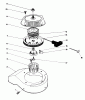 Toro 38181 - CCR 2000 Snowthrower, 1990 (0000001-0999999) Listas de piezas de repuesto y dibujos RECOIL STARTER ASSEMBLY (ENGINE MODEL NO. 47PK9)