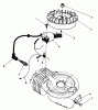 Toro 38180 - CCR 2000 Snowthrower, 1990 (0007974-0008194) Listas de piezas de repuesto y dibujos FLYWHEEL & MAGNETO ASSEMBLY (ENGINE MODEL NO. 47PG6)