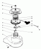 Toro 38180 - CCR 2000 Snowthrower, 1990 (0007974-0008194) Listas de piezas de repuesto y dibujos RECOIL STARTER ASSEMBLY (ENGINE MODEL NO. 47PG6)
