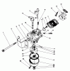 Toro 38181 - CCR 2000 Snowthrower, 1991 (1000001-1999999) Listas de piezas de repuesto y dibujos CARBURETOR ASSEMBLY (ENGINE MODEL NO. 47PL0-4, 47PK9-4, 47PH7-4)