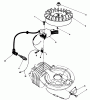 Toro 38181 - CCR 2000 Snowthrower, 1991 (1000001-1999999) Listas de piezas de repuesto y dibujos FLYWHEEL & MAGNETO ASSEMBLY (ENGINE MODEL NO. 47PL0-4, 47PK9-4, 47PH7-4)