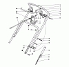 Toro 38180 - CCR 2000 Snowthrower, 1992 (2000001-2999999) Listas de piezas de repuesto y dibujos HANDLE ASSEMBLY