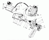 Toro 38181 - CCR 2000 Snowthrower, 1994 (4900001-4999999) Listas de piezas de repuesto y dibujos ENGINE & MAIN FRAME ASSEMBLY