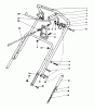 Toro 38181 - CCR 2000 Snowthrower, 1994 (4900001-4999999) Listas de piezas de repuesto y dibujos HANDLE ASSEMBLY