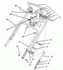 Toro 38181 - CCR 2000 Snowthrower, 1995 (5900001-5999999) Listas de piezas de repuesto y dibujos HANDLE ASSEMBLY