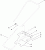 Toro 38182 - Powerlite Snowthrower, 2005 (250010001-250999999) Listas de piezas de repuesto y dibujos HANDLE AND LOWER SHROUD ASSEMBLY