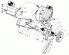 Toro 38185C - CCR 2000 Snowthrower, 1988 (8000001-8999999) Listas de piezas de repuesto y dibujos ENGINE & MAIN FRAME ASSEMBLY