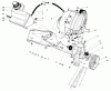 Toro 38185C - CCR 2000 Snowthrower, 1989 (9000001-9999999) Listas de piezas de repuesto y dibujos ENGINE & MAIN FRAME ASSEMBLY