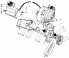 Toro 38185 - CCR 2000 Snowthrower, 1990 (0000001-0999999) Listas de piezas de repuesto y dibujos ENGINE & MAIN FRAME ASSEMBLY