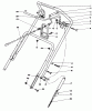 Toro 38185 - CCR 2000 Snowthrower, 1990 (0000001-0999999) Listas de piezas de repuesto y dibujos HANDLE ASSEMBLY