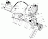 Toro 38185 - CCR 2000 Snowthrower, 1991 (1000001-1999999) Listas de piezas de repuesto y dibujos ENGINE & MAIN FRAME ASSEMBLY
