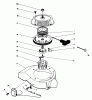 Toro 38186 - CCR 2000 Snowthrower, 1991 (1000001-1999999) Listas de piezas de repuesto y dibujos RECOIL STARTER ASSEMBLY (ENGINE MODEL NO. 47PH7-5, 47PK9-5 & 47PL0-5)