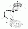 Toro 38186 - CCR 2000 Snowthrower, 1992 (2000001-2999999) Listas de piezas de repuesto y dibujos FLYWHEEL & MAGNETO ASSEMBLY (ENGINE MODEL NO. 47PM1-5)