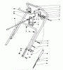 Toro 38186 - CCR 2000 Snowthrower, 1992 (2000001-2999999) Listas de piezas de repuesto y dibujos HANDLE ASSEMBLY