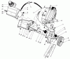 Toro 38186 - CCR 2000 Snowthrower, 1993 (3900001-3999999) Listas de piezas de repuesto y dibujos ENGINE & MAIN FRAME ASSEMBLY