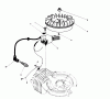 Toro 38185 - CCR 2000 Snowthrower, 1993 (3900001-3999999) Listas de piezas de repuesto y dibujos FLYWHEEL & MAGNETO ASSEMBLY (ENGINE MODEL NO. 47PM1-5)