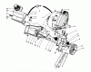 Toro 38185 - CCR 2000 Snowthrower, 1994 (4900001-4999999) Listas de piezas de repuesto y dibujos ENGINE & MAIN FRAME ASSEMBLY