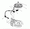 Toro 38185 - CCR 2000 Snowthrower, 1994 (4900001-4999999) Listas de piezas de repuesto y dibujos FLYWHEEL & MAGNETO ASSEMBLY (ENGINE MODEL 47PP3-5)