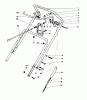 Toro 38185 - CCR 2000 Snowthrower, 1994 (4900001-4999999) Listas de piezas de repuesto y dibujos HANDLE ASSEMBLY