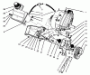 Toro 38185 - CCR 2000 Snowthrower, 1996 (6900001-6999999) Listas de piezas de repuesto y dibujos ENGINE & MAIN FRAME ASSEMBLY