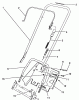 Toro 38190 - CCR 1000 Snowthrower, 1990 (0000001-0999999) Listas de piezas de repuesto y dibujos HANDLE ASSEMBLY