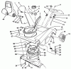 Toro 38190 - CCR 1000 Snowthrower, 1990 (0000001-0999999) Listas de piezas de repuesto y dibujos UPPER SHROUD ASSEMBLY