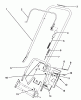 Toro 38195 - CCR 1000 Snowthrower, 1991 (1000001-1999999) Listas de piezas de repuesto y dibujos HANDLE ASSEMBLY