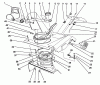 Toro 38195 - CCR 1000 Snowthrower, 1991 (1000001-1999999) Listas de piezas de repuesto y dibujos UPPER SHROUD ASSEMBLY