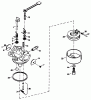 Toro 38195 - CCR 1000 Snowthrower, 1993 (39000001-39999999) Listas de piezas de repuesto y dibujos CARBURETOR NO. 632641