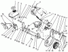 Toro 38195 - CCR 1000 Snowthrower, 1993 (39000001-39999999) Listas de piezas de repuesto y dibujos ENGINE & FRAME ASSEMBLY