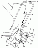 Toro 38196 - CCR 1000 Snowthrower, 1993 (3900001-3999999) Listas de piezas de repuesto y dibujos HANDLE ASSEMBLY