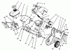 Toro 38195 - CCR 1000 Snowthrower, 1994 (49000001-49999999) Listas de piezas de repuesto y dibujos ENGINE & FRAME ASSEMBLY